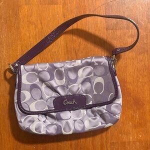 Coach Lavender and Purple Mini Shoulder Bag